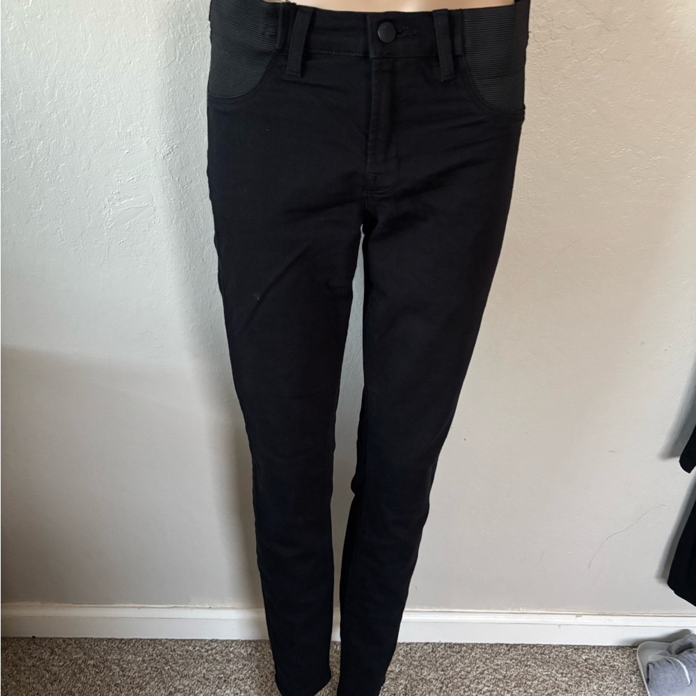 J brand black skinny maternity jeans